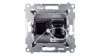 Simon 54 Gniazdo komputerowe pojedyncze RJ45 kat.6 z przesłoną antracyt D61.01/48